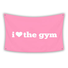 Load image into Gallery viewer, I HEART THE GYM PINK Flag