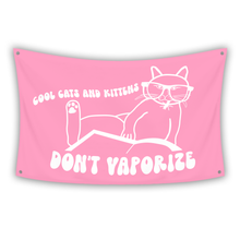 Load image into Gallery viewer, COOL CATS DON&#39;T VAPE Flag
