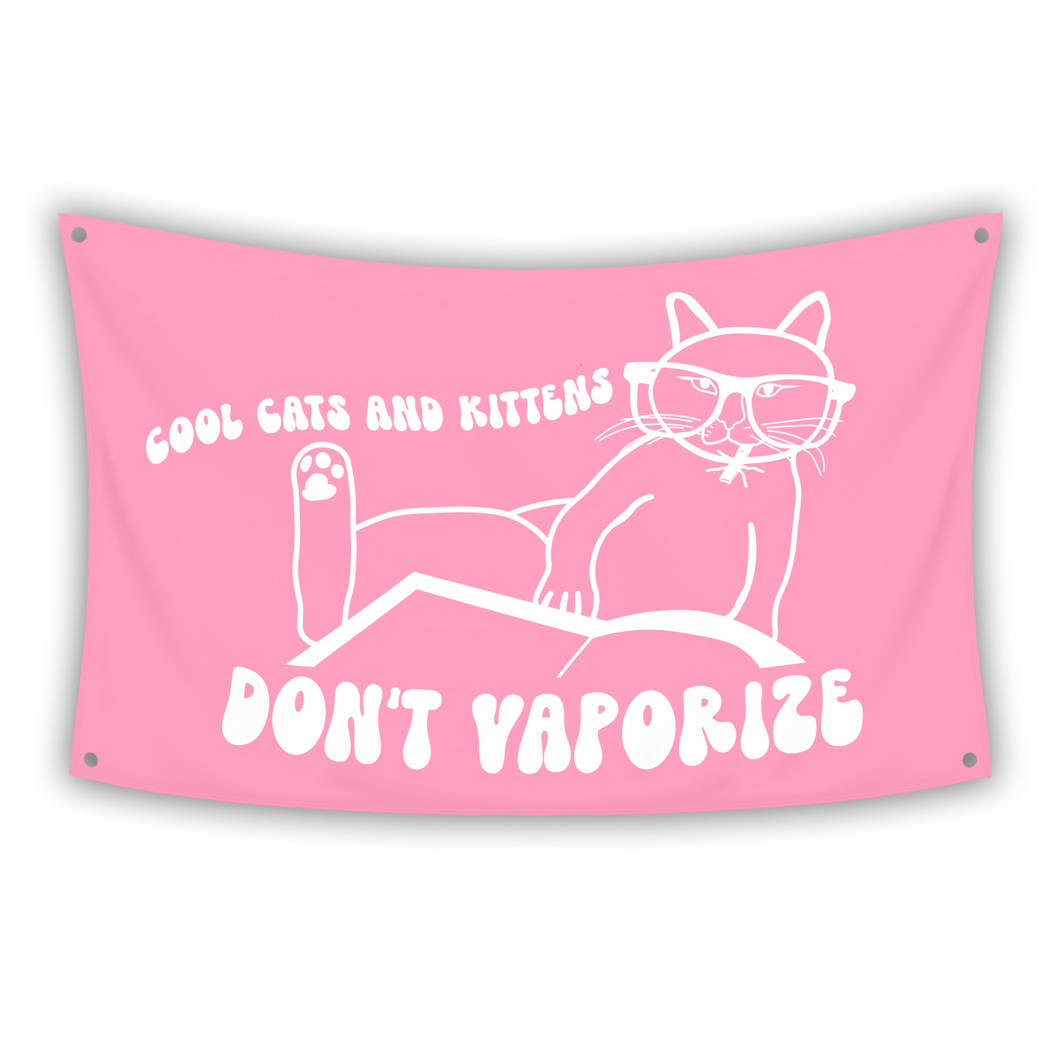 COOL CATS DON'T VAPE Flag