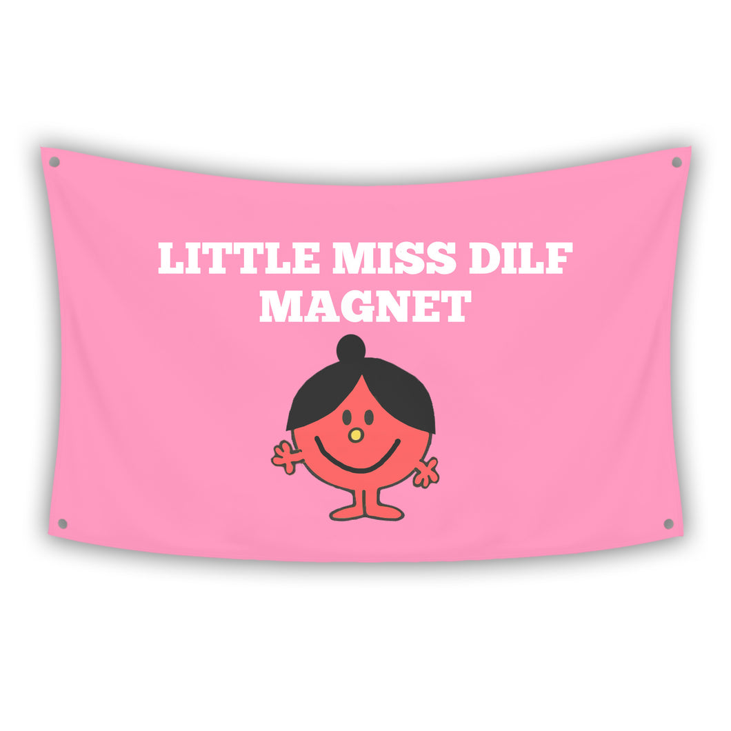 LITTLE MISS DILF MAGNET Flag