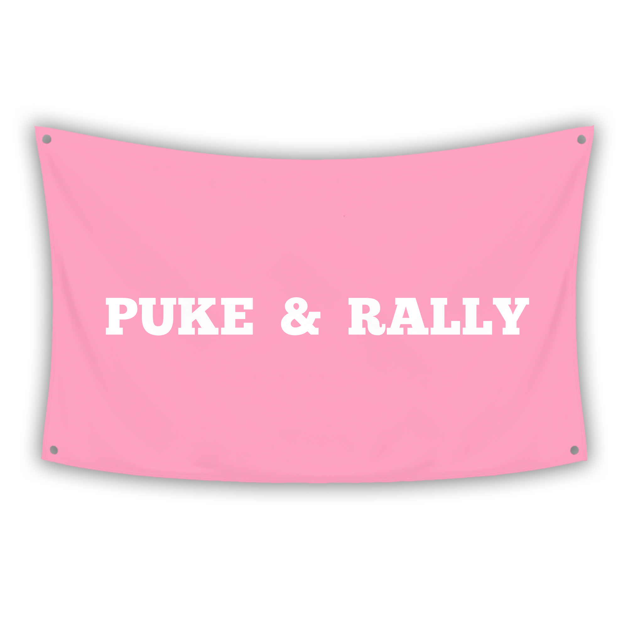 Puke And Rally PUKE AND RALLY Flag – BabeFlag