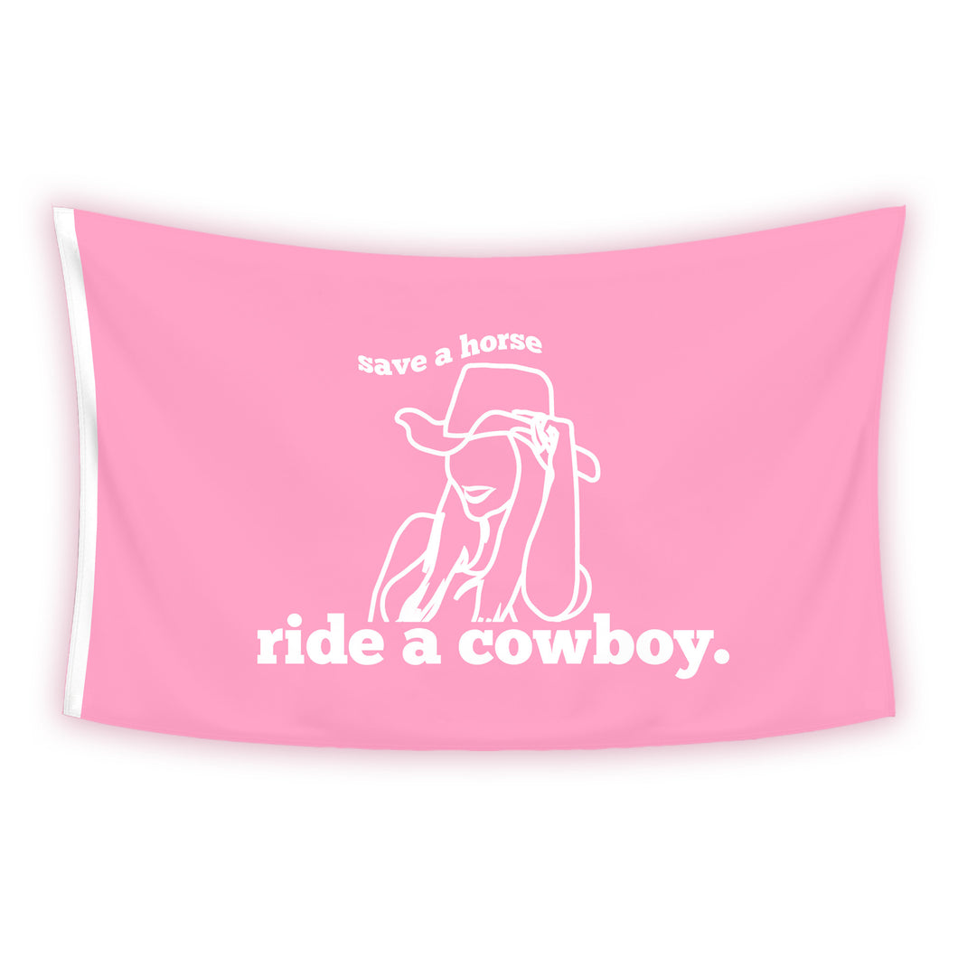 SAVE A HORSE RIDE A COWBOY Truck/Boat Flag