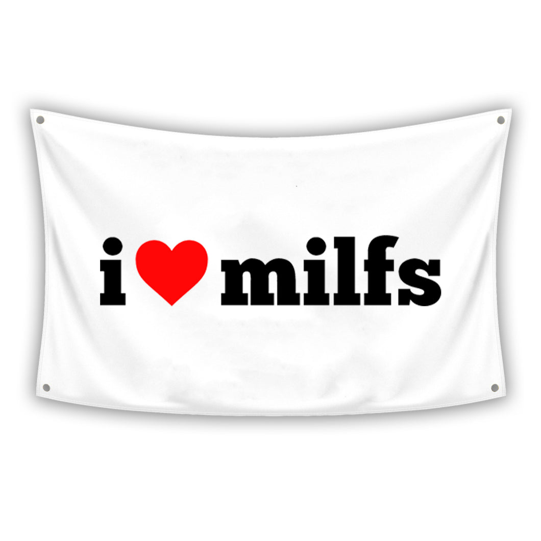 I HEART MILFS Flag