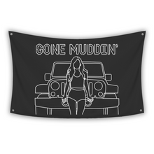 Load image into Gallery viewer, BLACK GONE MUDDIN&#39; Flag
